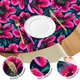 thumbnail image 4 of Round Fitted Tablecloth with Elastic Edges Fits 36"-44" Round Tables Pioneer Colorful Floral Waterproof Table Cover Washable Indoor and Outdoor for Party Kitchen Dinner Banquet Patio Picnic, 4 of 7