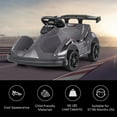 thumbnail image 4 of Gymax 6V Battery Powered Go Kart Kids Ride On 4 Wheel Racer RC w/ Bumper & Music Black, 4 of 8
