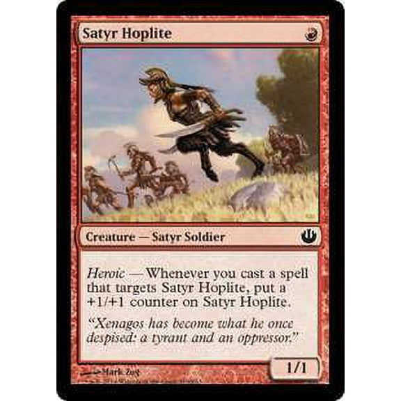 MtG Journey Into Nyx Common Satyr Hoplite (Foil) #110