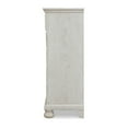 thumbnail image 4 of Lea 48 Inch Tall Dresser Chest, 5 Gliding Drawers, Wooden Bun Feet, White, 4 of 6