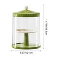 thumbnail image 3 of Hovmgk Rotating Blind Box Storage Display Rack, 360° Rotating Toy Storage Box with Transparent Cover, Adjustable Height, Multifunctional Organizer for Collectibles & Home Décor, Green/Yellow, 3 of 6