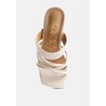 thumbnail image 4 of Chiri Criss Cross Strap Spool Heel Sandals, 4 of 10