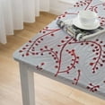 thumbnail image 4 of HAOXIT with Backing, Belle Paisley, Country French Floral Table Cloth white, 4 of 7