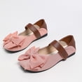 thumbnail image 6 of Womens Vintage Mary Jane Flats Bow Faux Suede Hook-and-Loop Strap Round Toe Cushioned Insole Non-Slip Pink,Size 7.5, 6 of 9