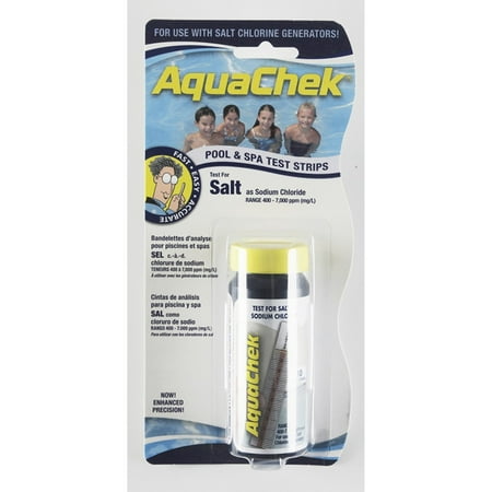 Saltwater System - Aquachek White Salt for Swimming Pools, 10 Strips