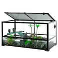 thumbnail image 5 of GUZZLO 50 Gallon Large Turtle Tank Aquarium, 36"×18"×18" Tortoise Habitat Water-Land Ecological Turtle Tank, 5 of 8