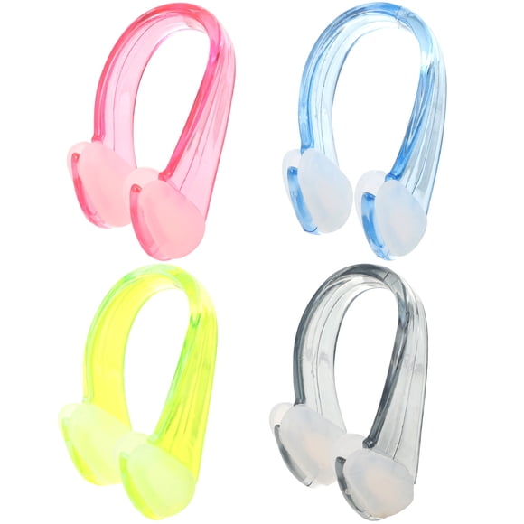 4Pcs Silicone Nose Clip Comfortable Swim Nose Plug Swimming Nose Clip Portable Nose Clip Swim Supply
