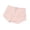 Pink, variant on Women Cotton Briefs Ruffle Leg Openings Wide Waistband Stretch Soft Solid Color Daily Wear