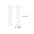 thumbnail image 2 of INSPIRE CHIC Women's Long Polka Point Bowknot Lace Pleated Gloves Fashion Fingerness Arm Sleeves for Female Vintage Opera Dance Party White1, 2 of 6