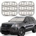 thumbnail image 6 of Kdxio Anchors And Ropes Print 2-Piece Sun Shade Front Windshield - Foldable Car Front Window Sunshades For Most Sedans Suv Truck, 6 of 6