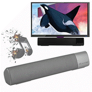 Portable Sound Bar Speaker Sound Bar Speakers Stereo Music Sound Bar Speaker with Super Bass Wall Mountable Audio Support TF Card and