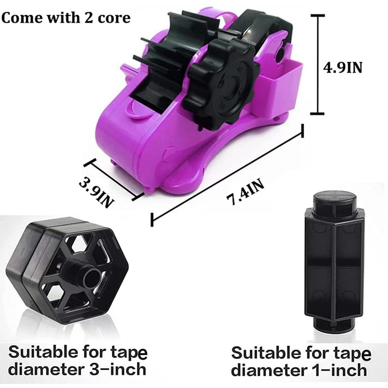 Heat Tape Dispenser Sublimation with Pen Holder Non-Slip Multiple Roll Tape  Dispenser w/ 2Tapes Portable Heat Tape Cut Dispenser
