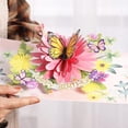thumbnail image 6 of Pop Up Birthday Cards For Women&Wife, Beautiful Flowers and Monarch Butterfly, Elegant, Floral 3D Happy Birthday Greeting Cards, Ideal Gift for Mom, Sister, Her, Grandma, Aunt, Daughter, Stepmother, 6 of 6