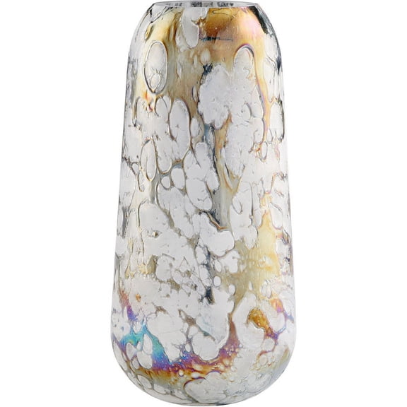 Cyan lighting - Moonscape - Vase-15 Inches Tall and 7.25 Inches Wide - Cyan