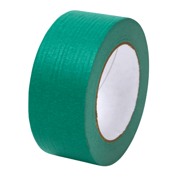 Shurtape Colored Masking Tape (CP-631): 2 in. x 60 yds. (Green) non-branded, white core