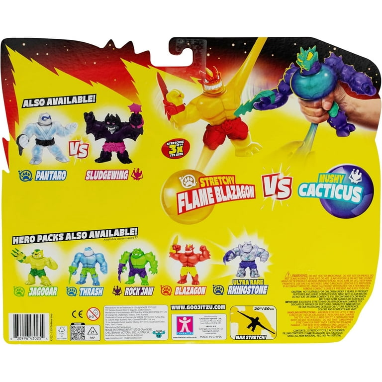 スゴイカタチスゴイキモチ2枚セット Heroes of Goo Jit Zu Meteor Madness Stretchy Flame Blazagon vs