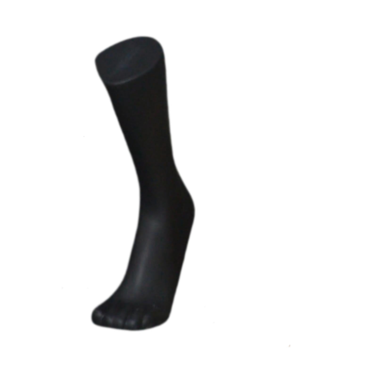 Zxpjkyu Male Mannequin Foot Model with Magnetic Base Photo Prop Sock Display Model for Long Black