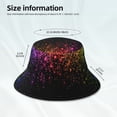thumbnail image 6 of Easygdp Colorful Sparkling Double-Sided Reflective Fisherman Hat for Outdoor and Night Walking, Unisex, 6 of 9