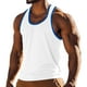 thumbnail image 2 of Camiseta sin mangas de cuello redondo para hombre, camisetas sin mangas de verano para deportes casuales, camisetas de verano para hombre con bloques de color base, camisetas sin mangas de cuello redo, 2 of 6
