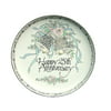 Happy 25th Silver Wedding Anniversary Porcelain Plate #60301