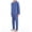 Blue Check, variant on Men's Hanes 4016 Classics Broadcloth Woven Pajama Set (Solid Blue L)