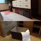 thumbnail image 5 of Kearding Cesta de almacenamiento con asa, contenedor Rectangular apilable, caja organizadora para el hogar, dormitorio, sala de estar, soporte Almacenamiento y organización del hogar Gris 45x35x25cm, 5 of 6