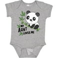 thumbnail image 3 of Inktastic My Aunt Loves Me Cute Panda Boys or Girls Baby Bodysuit, 3 of 5