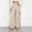 Beige, variant on Women's Irregular Wide Leg Pants, High Waist, Fashion Loose Casual Trousers for Summer Outfit Red S