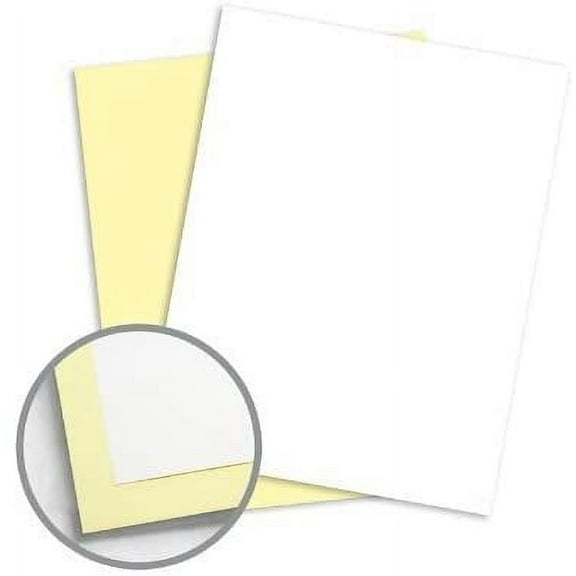 NCR Paper Brand Superior Multi-Colored Carbonless Paper - 8 1/2 x 11 in 20.5 lb Bond Precollated 2-Part SS White, Canary 500 per Ream