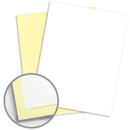 NCR Paper Brand Superior Multi-Colored Carbonless Paper - 8 1/2 x 11 in 20.5 lb Bond Precollated 2-Part SS White, Canary 500 per Ream