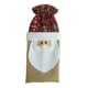 thumbnail image 2 of 1 Pieza Botella Bolsa Plaid Santa Claus para para de Caramelos Adornado rojo Macarena Cubierta de la botella de vino de navidad, 2 of 5
