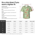 thumbnail image 5 of Daiia leaves bows Print Hawaiian Shirt for Men Gentle Cotton Regular Short Sleeve Casual,Medium, 5 of 7