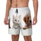 thumbnail image 1 of Fotbe Cute Kittens And Puppy Traje de Baño para Hombre – Shorts de Natación de Secado Rápido con Forro y Bolsillos-XX-Large, 1 of 6