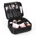 thumbnail image 1 of Travel makeup case organizer portable makeup artist with makeup Portable kit, 1 of 5
