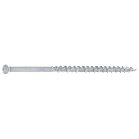 Monster Fastener Star Drive White Alloy Steel Trim Screws, 5 lb. Tub (581 Pcs.), 8 x 3"