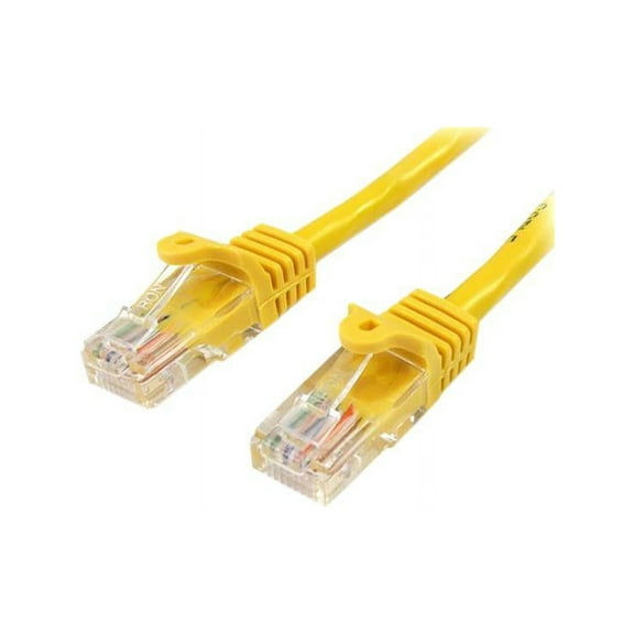 StarTech 25ft Snagless Cat5e RJ45 UTP Network Patch Cable - Yellow