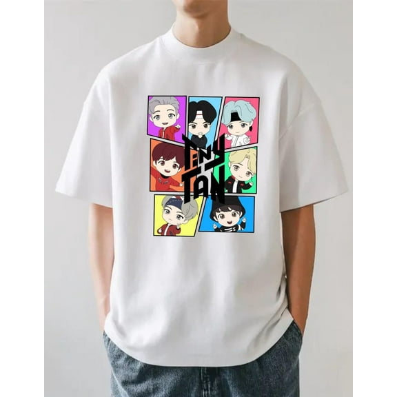 TinyTAN Character T-Shirt | Kpop Fan Gift