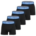 thumbnail image 1 of U.S. POLO ASSN. men's Boxeurs, Lot de 5 - Troncs, logo, Coton Extensible Noir TG (Très Grand), 1 of 4
