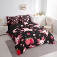thumbnail image 3 of Castle Fairy Kawaii Axolotl Twin Bedding Sets,Pink Animal Salamander Bedding Comforter Set, 3 of 8