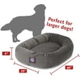 thumbnail image 4 of Majestic Pet Faux Suede Bagel Pet Bed for Dogs, Calming Dog Bed Washable, Large, Gray, 4 of 5