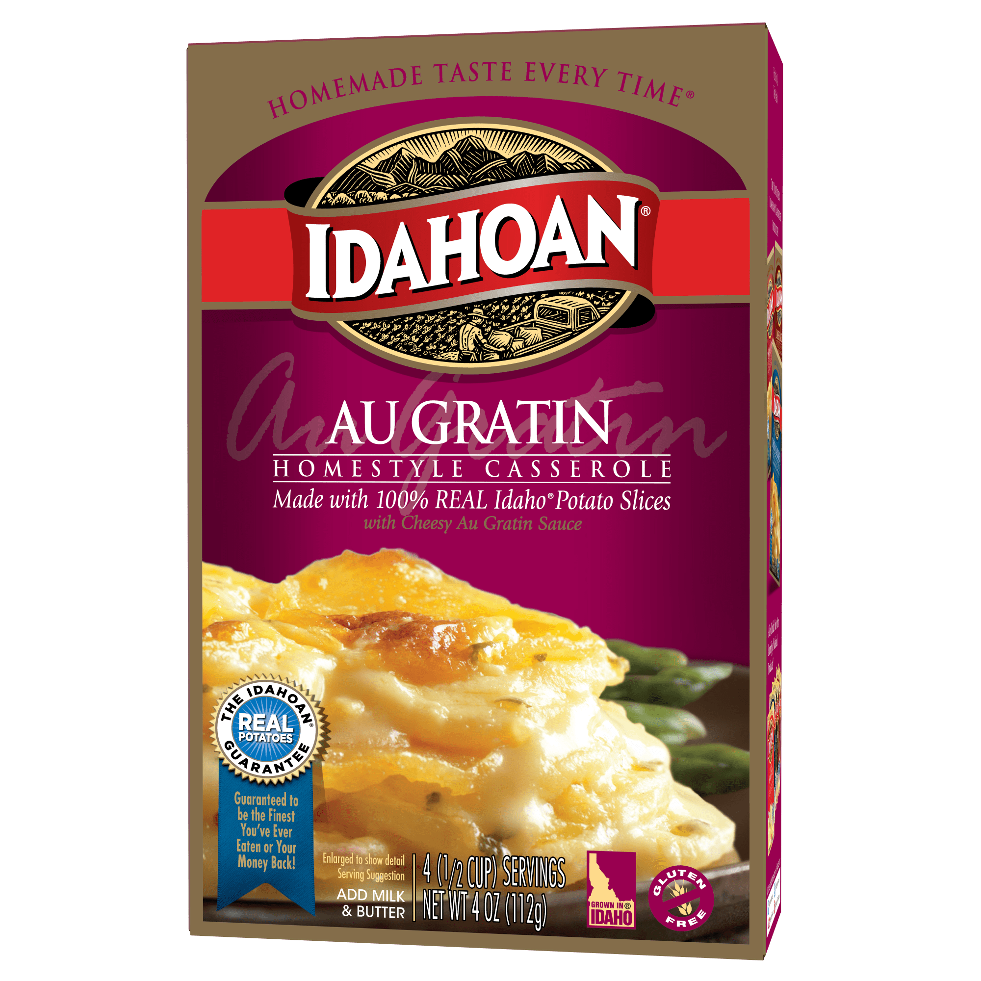 Idahoan Au Gratin Homestyle Casserole, 4 oz Box