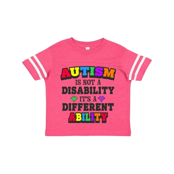 Inktastic Autism is Not a Disability It's a Different Ability Boys or Girls Toddler T-Shirt