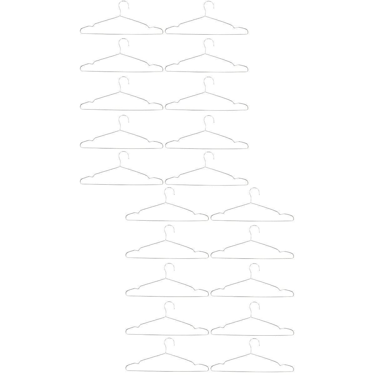 Frcolor Hangers Hanger Coat Suit Storage Wire Clothes Steel Stainless