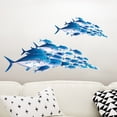 thumbnail image 3 of Injueey Pegatina de pared de peces, papel tapiz transparente simulado, pegatinas de fondo, decoración del hogar, amplia aplicación Decoración del hogar Injueey HA077294-01, 3 of 6