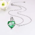 thumbnail image 2 of Crystal Urn Necklace Heart Memorial Keepsake Pendant Ash Holder Cremation Jewelry for Ashes, 2 of 7