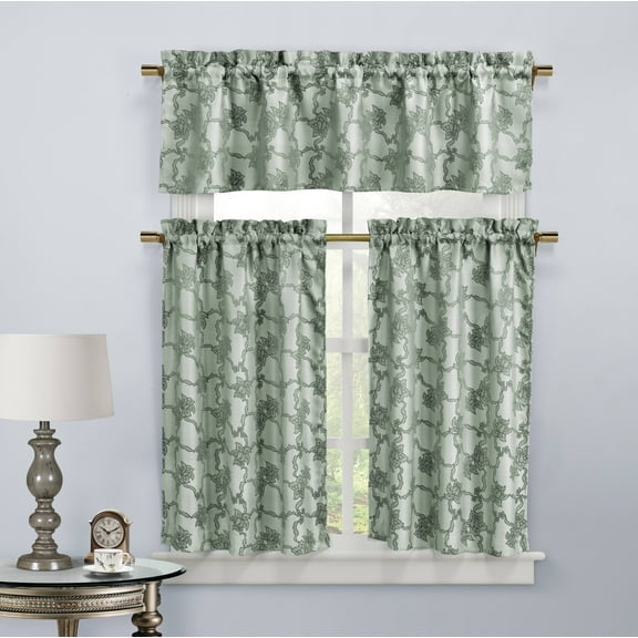 Gala Floral Kitchen Curtain & Tier Set
