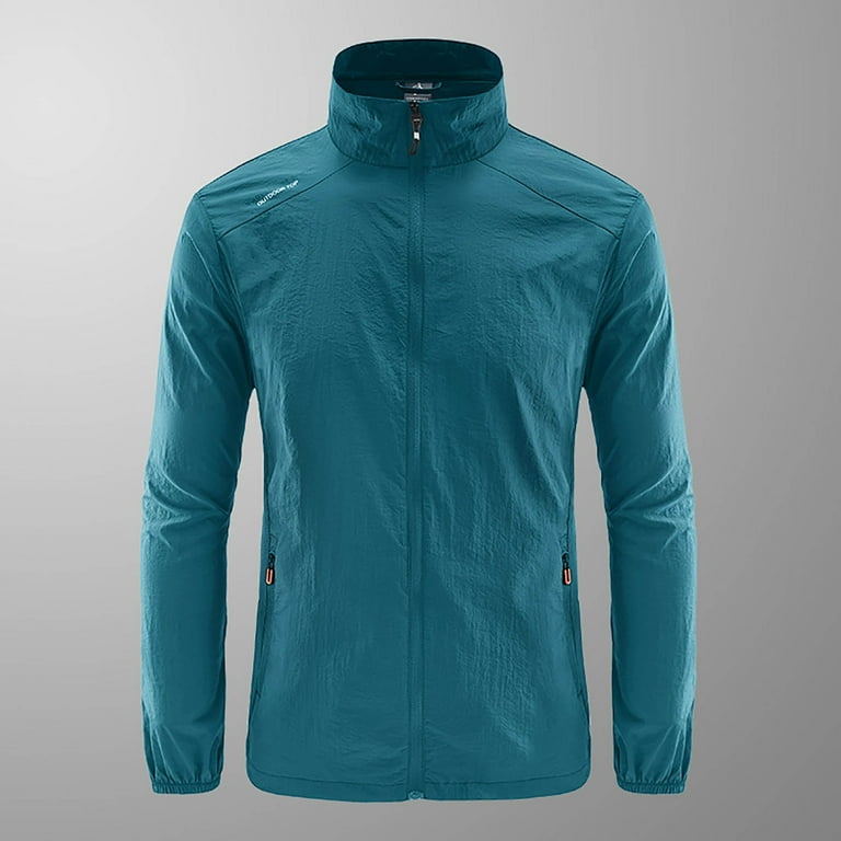 Windbreaker Jackets For Men Solid Color Hoodless Stand Windbreaker Jackets For Men Solid Color Hoodless Stand