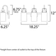 thumbnail image 2 of 30172CLBZGLD Maxim Lighting Magnolia - 3 Light Bath Vanity, 2 of 5