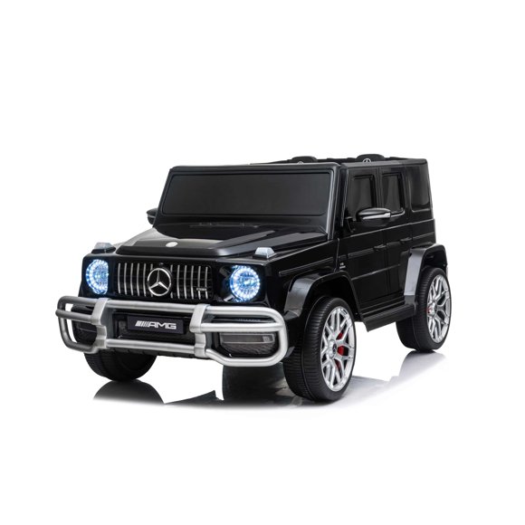 24V 4x4 Mercedes G63 2 Seater Ride on Car with Parental Remote Control for 3-8 Years (Black)