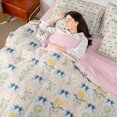thumbnail image 4 of Homewish 7-Piece Queen Comforter Set, Floral Bowknot Girl Soft Bedding, 4 of 8